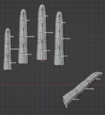 Blender 初心者 モデリング ブレンダー 指先 手 作り方3
