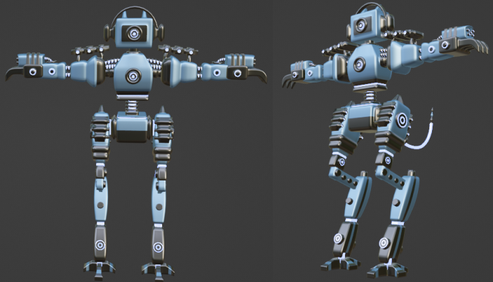 Blender 初心者 ロボット メカ モデリング 挑戦 1