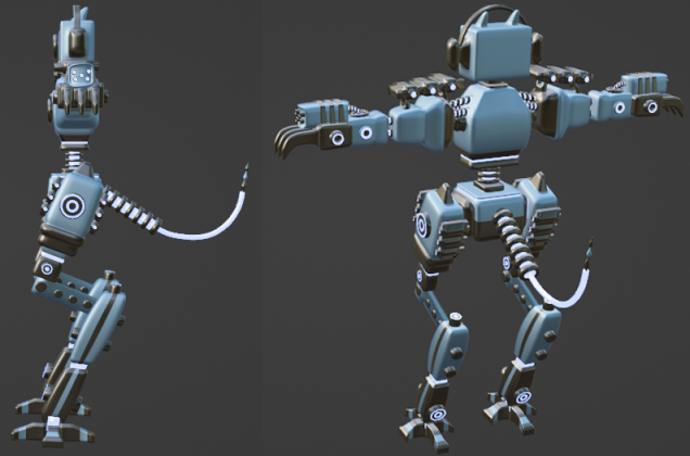 Blender 初心者 ロボット モデリング 挑戦 2