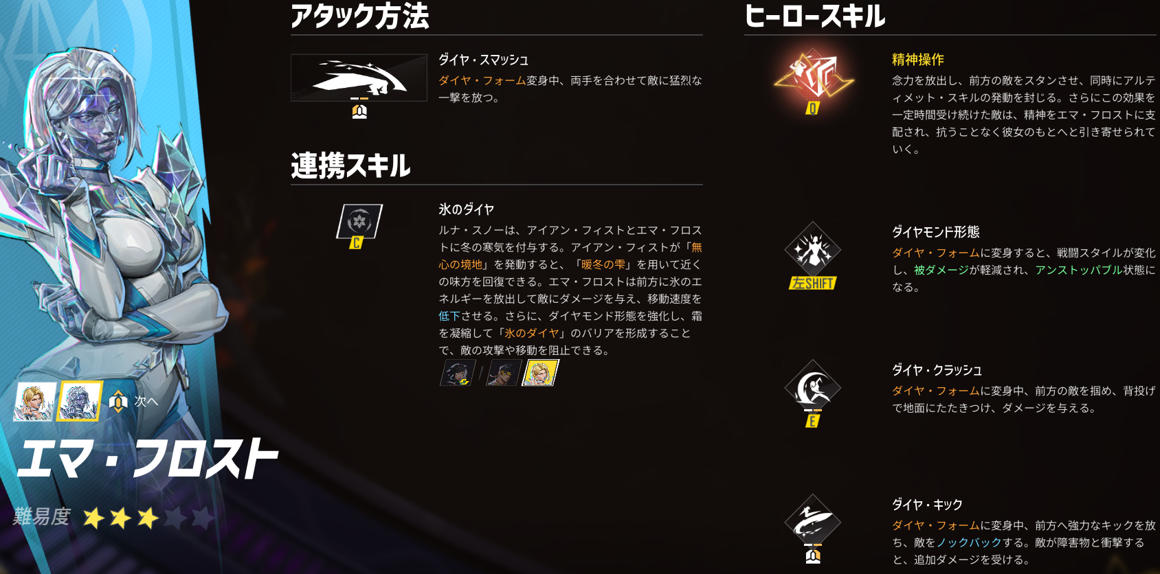 マベライ】「エマ・フロスト」の特徴・立ち回り・使い方解説【スキル