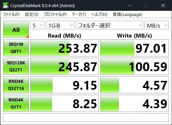 Nextorage速度測定