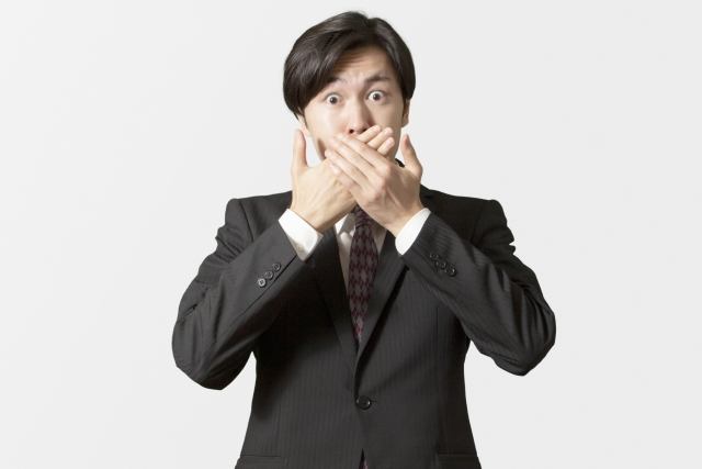 失言してしまった男性