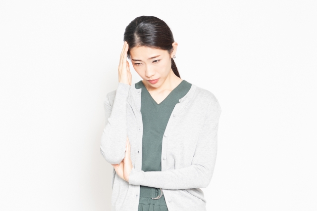 心配性な女性