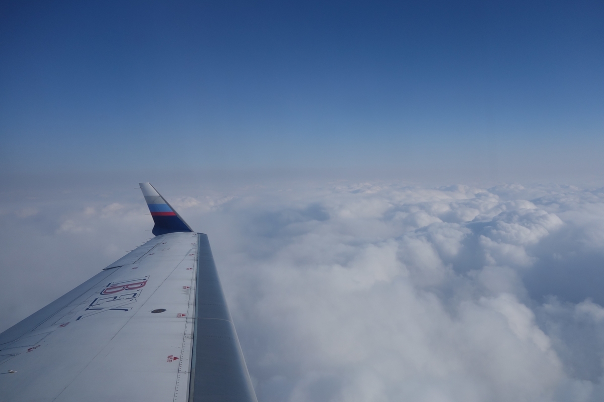 新千歳から松山へ White Road