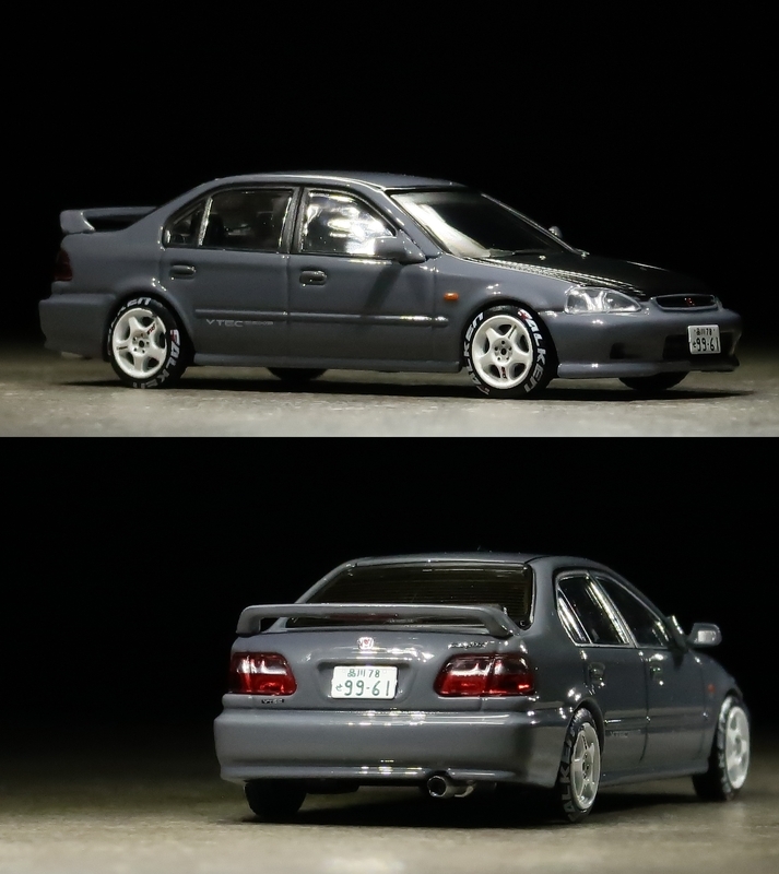 イノモデル 1:64 ホンダ シビックフェリオ SiR タイプR 無限 RAW