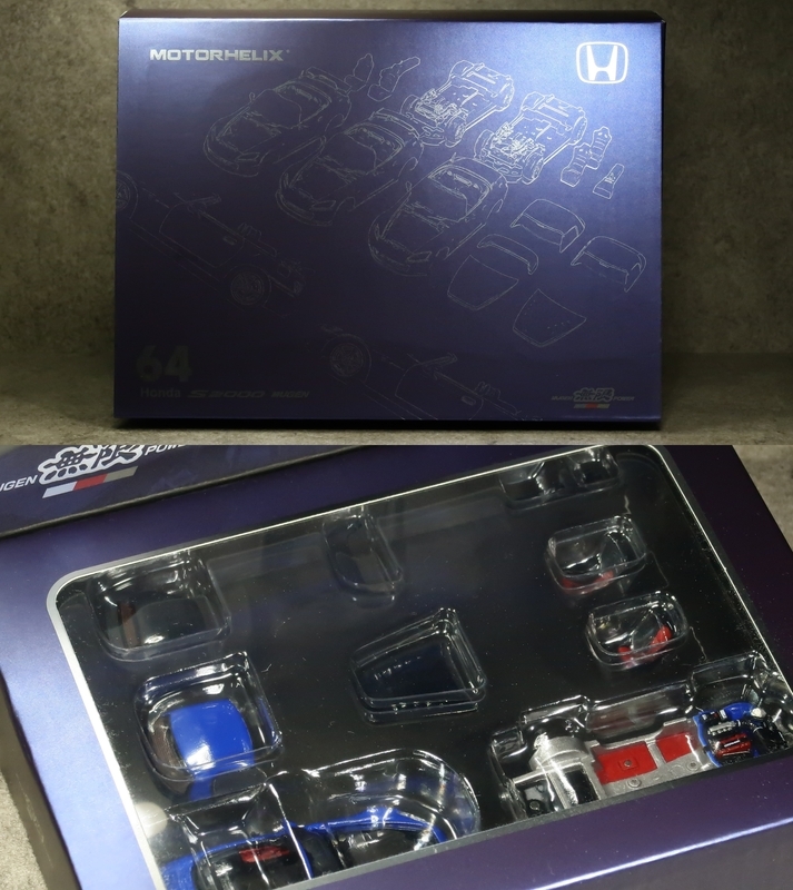ミニカーレビュー】 Motorhelix 1/64 - Honda S2000 Mugen (Blue