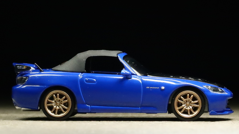 ミニカーレビュー】 Motorhelix 1/64 - Honda S2000 Mugen (Blue