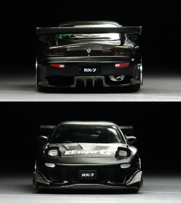 ミニカーレビュー】 POP RACE 1/64 - Mazda RX-7 RE-Amemiya (FD3S
