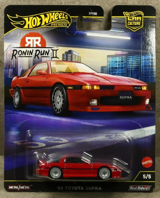 ミニカーレビュー】 Hotwheels Ronin Run II - `89 Toyota Supra (Red