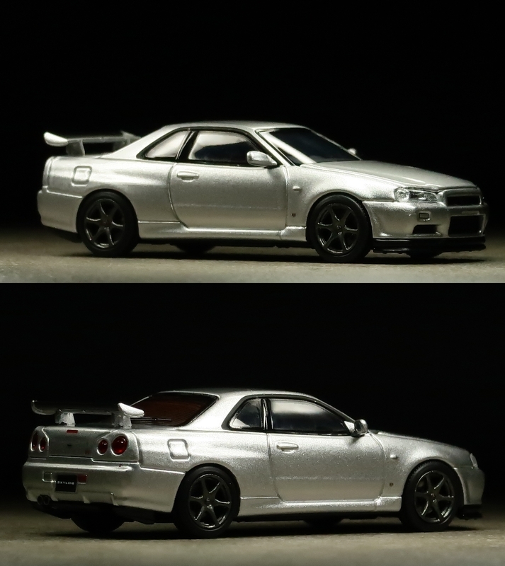 ミニカーレビュー】 Motorhelix 1/64 - Nissan Skyline GT-R V-Spec II