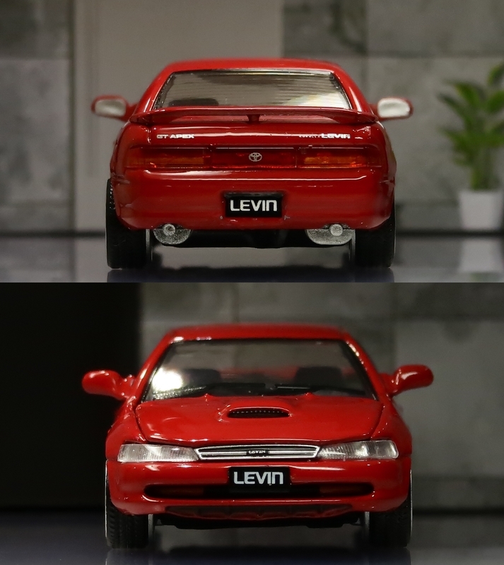 ミニカーレビュー】 BM Creations 1/64 - Toyota Levin 101 (Red) - と