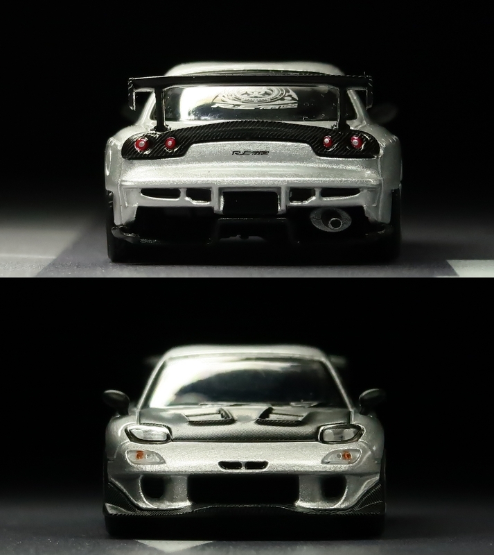 難あり 1/64 YM MODEL MAZDA FD3S RX-7 シルバー ミニカーレビュー】 Mini GT 1/64 - Mazda RX-7 RE-Amemiya (FD3S