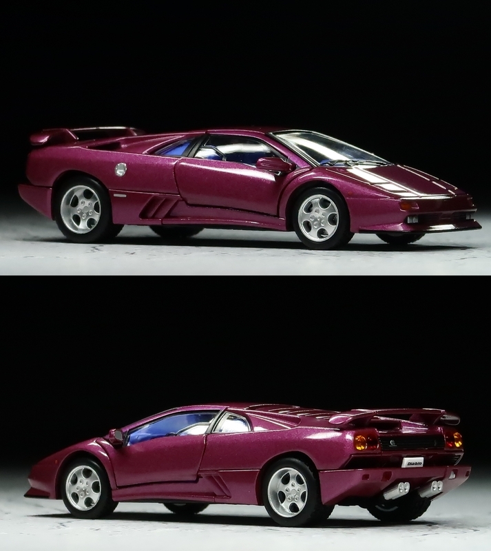 超希少 木製の車両型オブジェで、装飾的なディテールが特徴。 ミニカーレビュー】 Tomica Limited Vintage NEO LV-N - Lamborghini