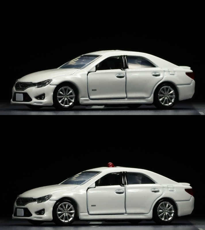 ミニカーレビュー】 Tomica Premium No.24 - Toyota Mark X Police Car