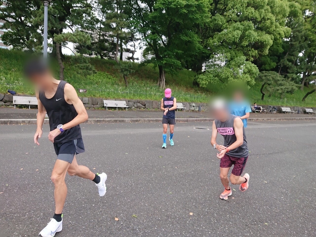 皇居ランから目指せサブ55