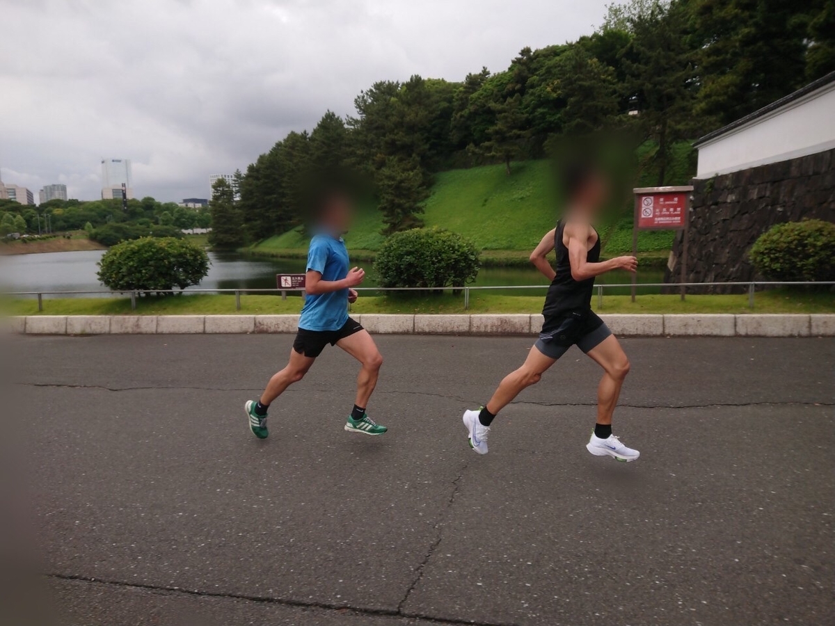 皇居ランから目指せサブ55