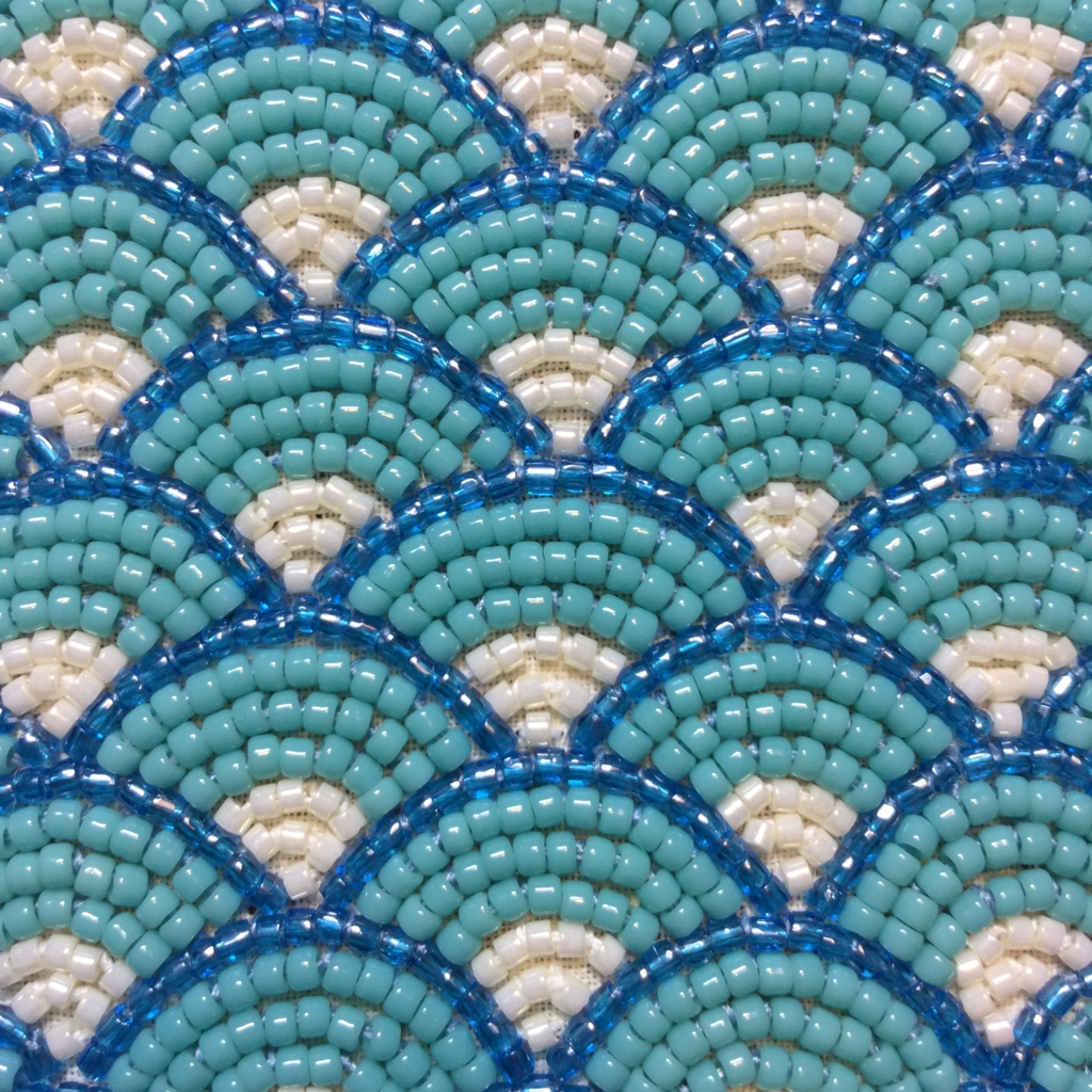 ターコイズ ビーズ刺繍 フレアドレス ターコイズ ビーズ刺繍 フレアドレス ターコイズ ビーズ装飾 AngelR