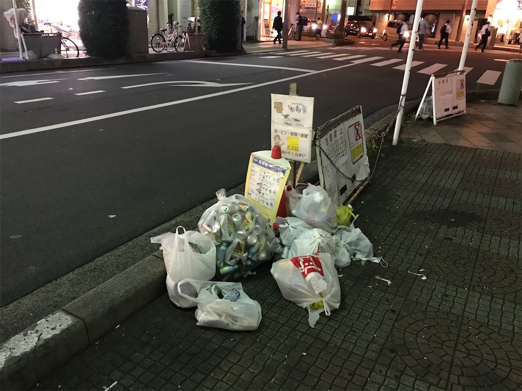 西川口 夜のゴミ捨て場 徒然なるまま西川口