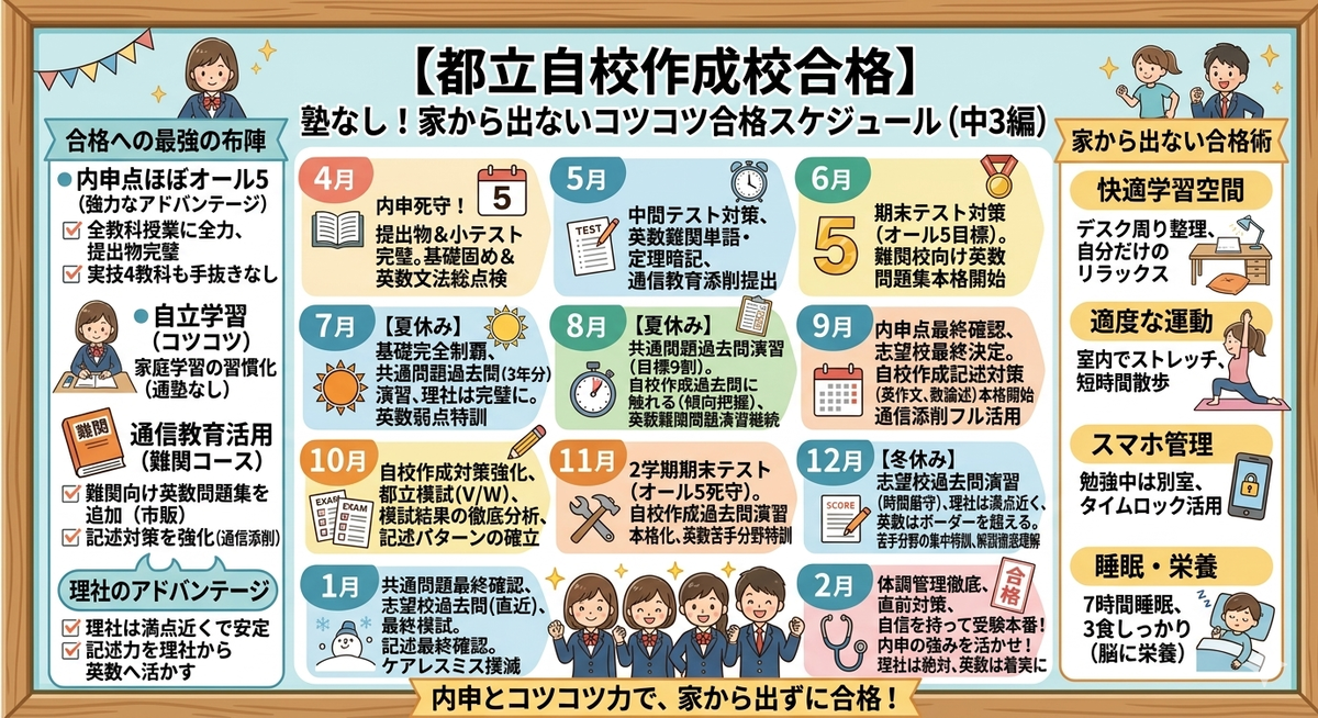 自校作成校に塾なしで合格することは可能か？！ - WinningTicket