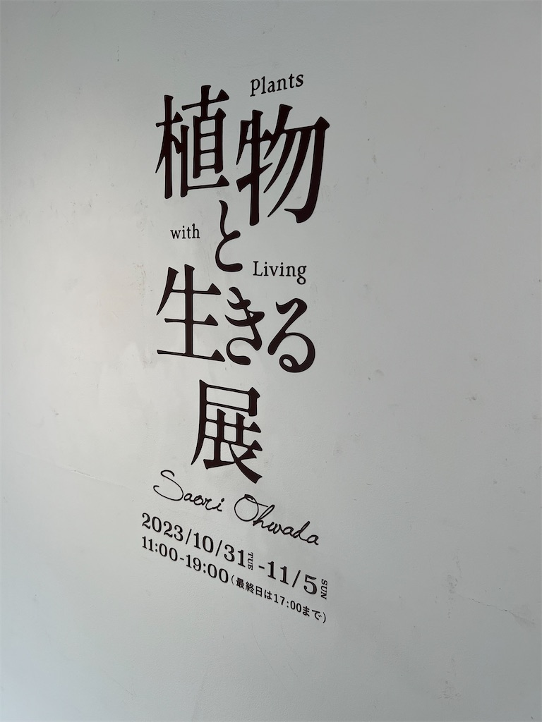 今日の園芸#38】Saori Ohwadaさんの個展に行ってきました【2023/10/31
