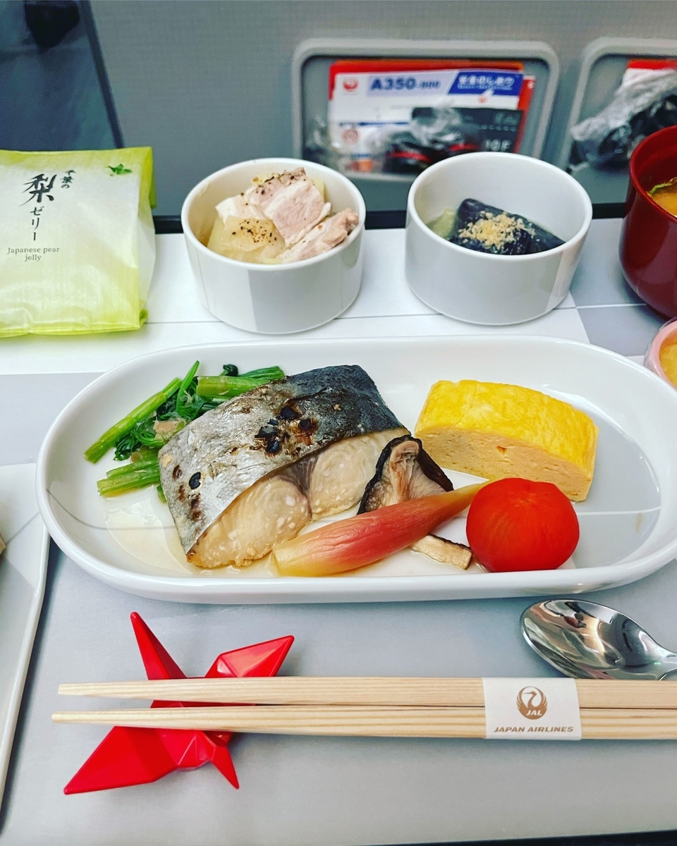 JALファーストクラス 2022年7月中旬の機内食