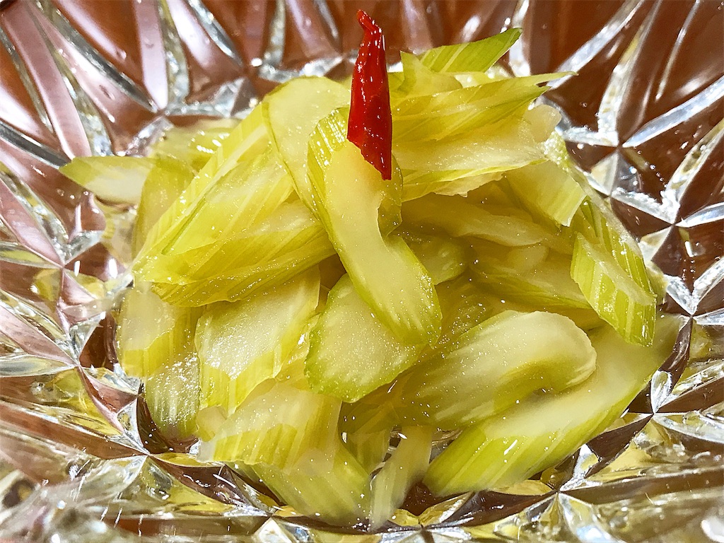 セロリ, 出汁浸し, 漬け物, 和風