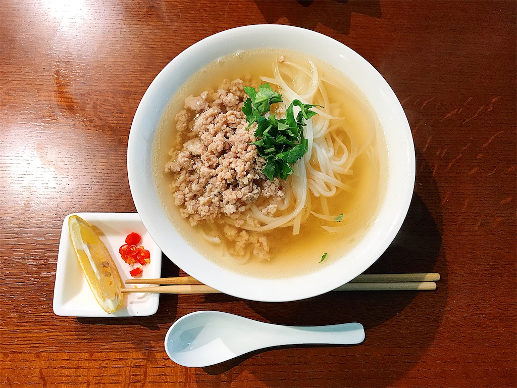 鶏肉, 挽肉, ひき肉, フォー, タイ料理, クィッティアオ, 簡単, ベトナム, 米麺, アジア麺, ライスヌードル, グルテンフリー