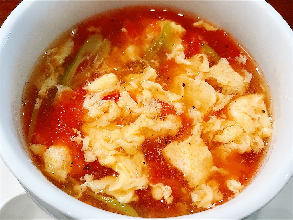 トマトの卵とじスープ, トマト酸湯