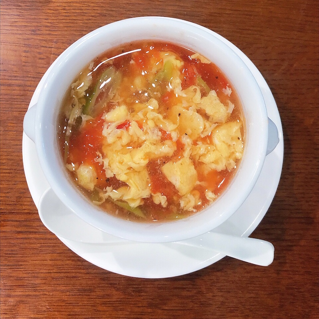 トマトの卵とじスープ, トマト酸湯