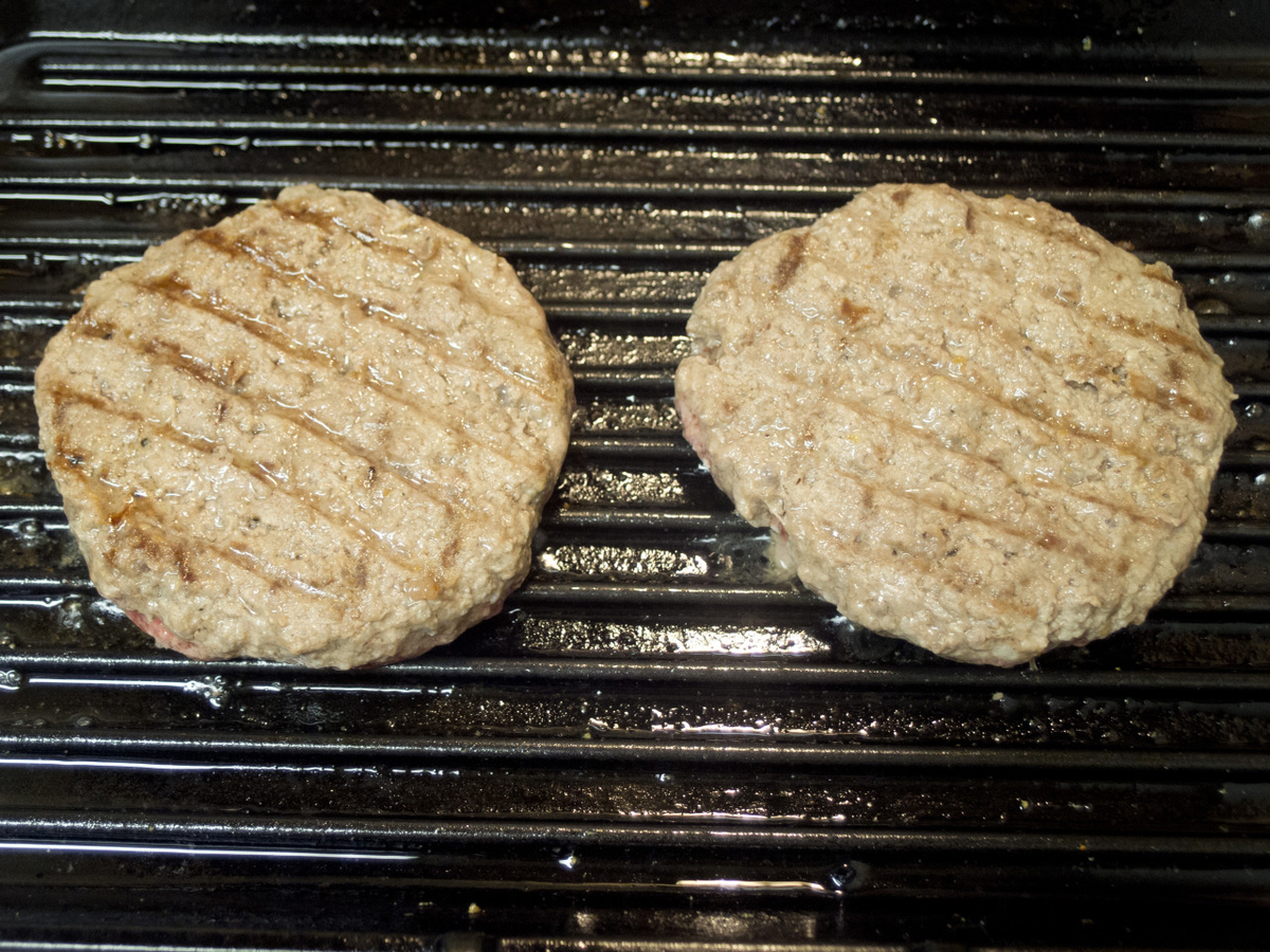 ハンバーガー, パテ, パティ, 合い挽き肉