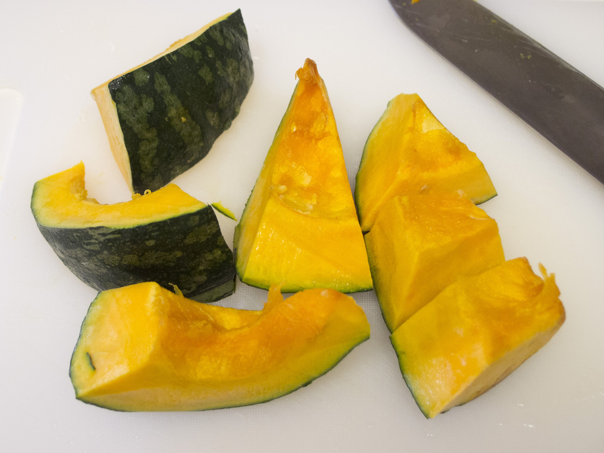 南瓜, カボチャ, 煮物, 煮崩れない,煮崩れしないカボチャの煮物, 美味しい, レシピ