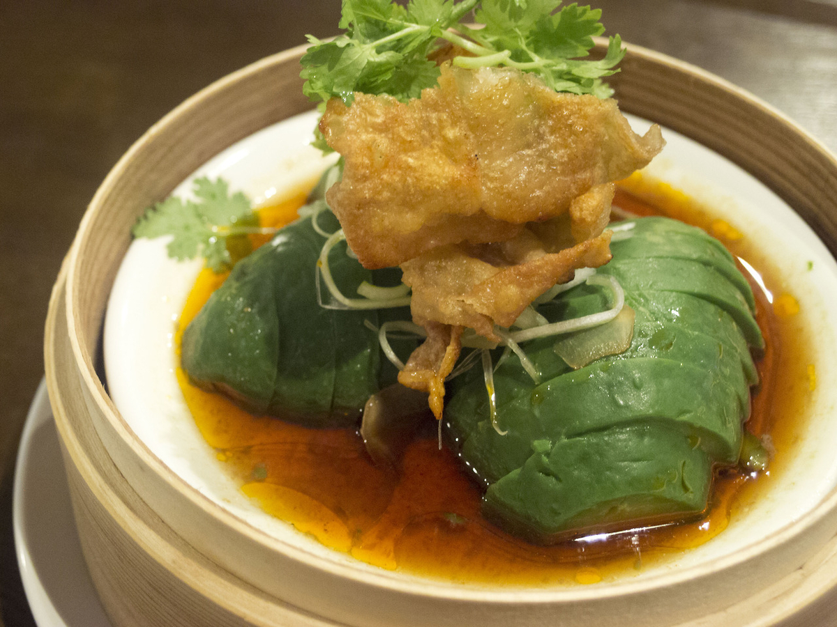 孤独のグルメ, 決めては鶏油。とろとろアボカドのせいろ蒸し, アボカド, 蒸籠蒸し, 月世界, 豊栄, 中華, レシピ