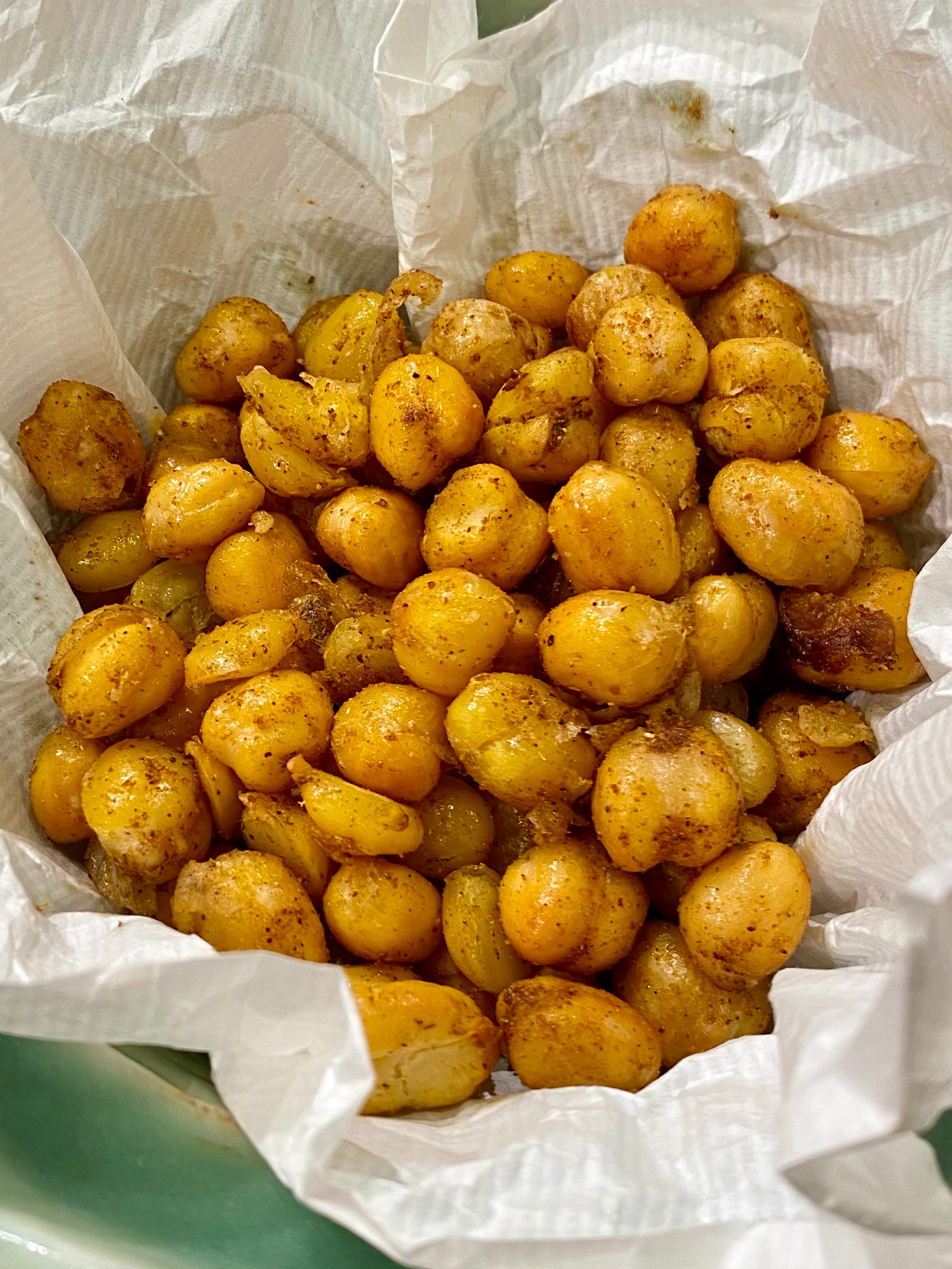 ひよこ豆, ヒヨコマメ, ガルバンゾ, チャナ豆, ロースト, おつまみ, スナック, レシピ, Chatpate, ネパール, スパイス