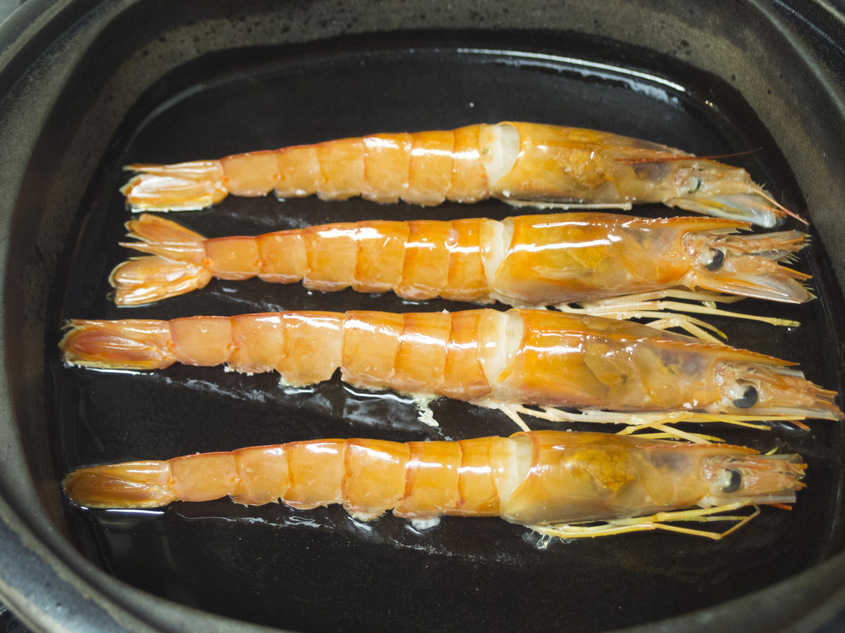 すき焼き鍋, パエリア, 鉄鍋, 鯛, タイ, アラ, 貝柱, 魚貝, レシピ, S&amp;B