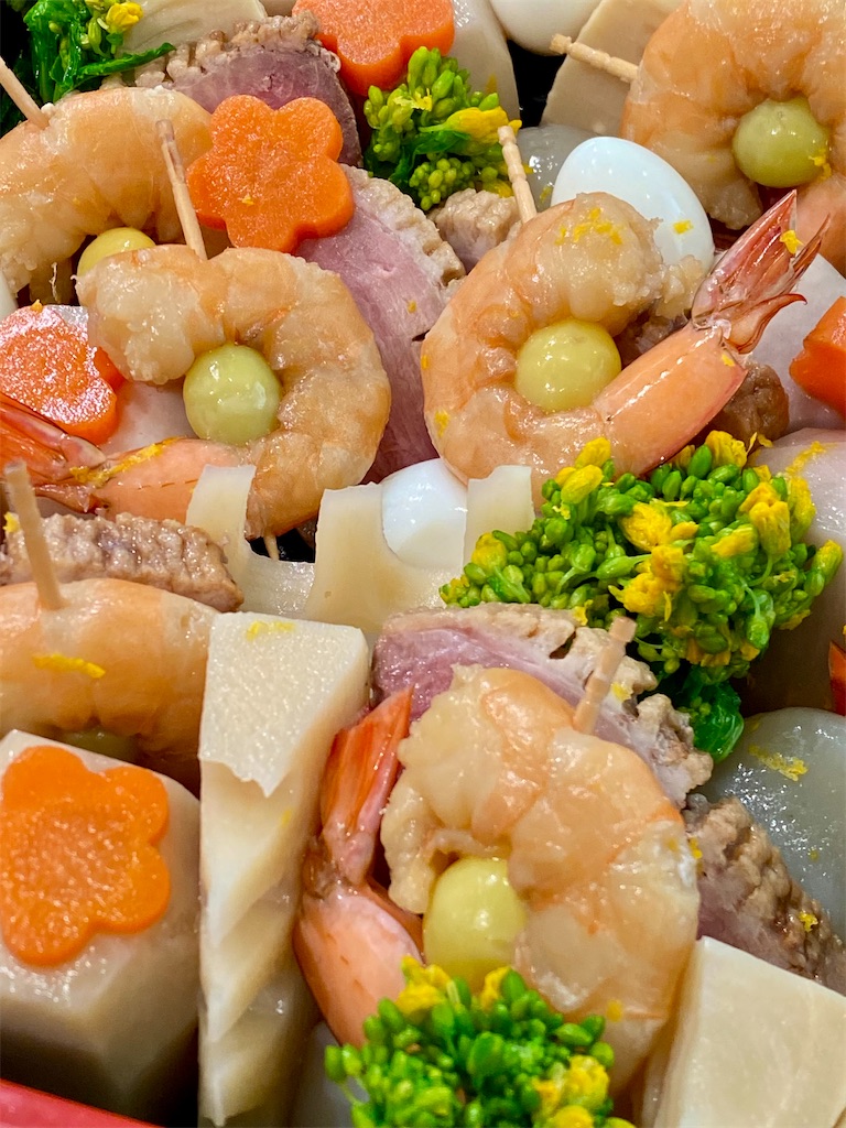 おせち, お節, 正月, 料理, レシピ, 海老と銀杏の八方煮, 海老と銀杏の炊き込みご飯 