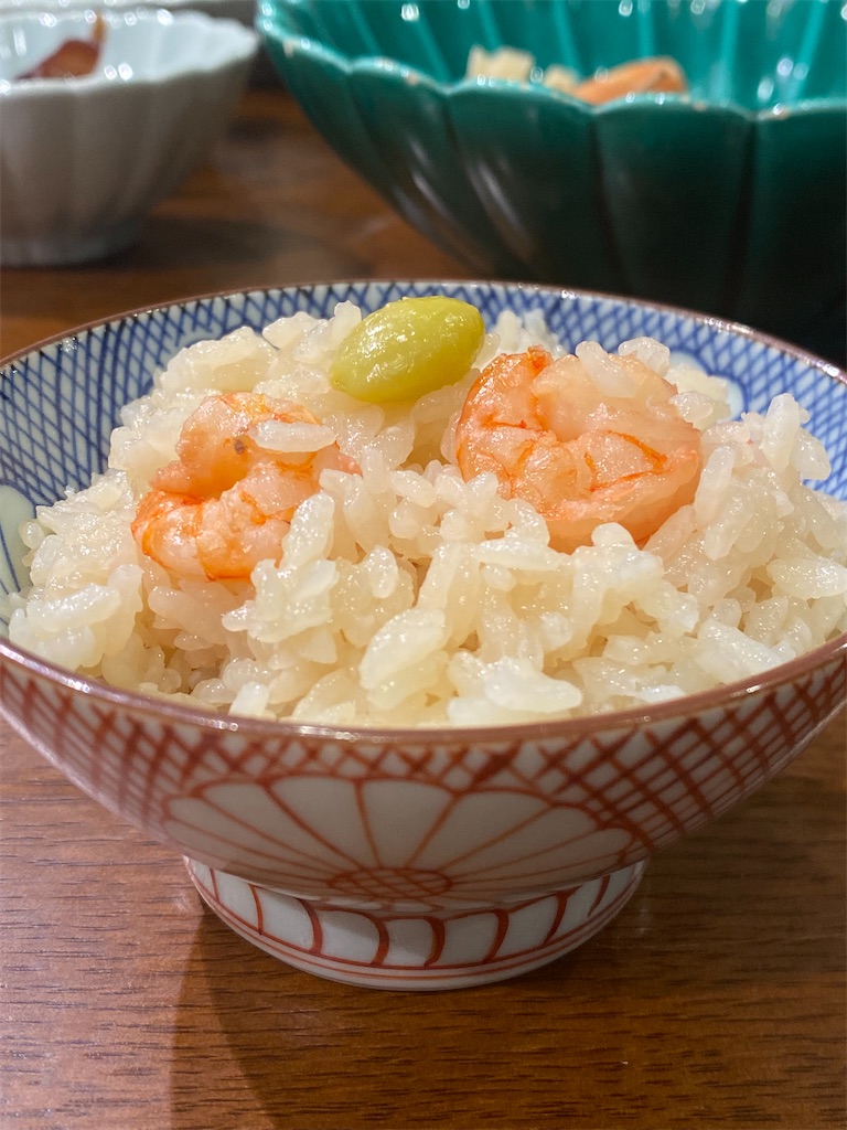 おせち, お節, 正月, 料理, レシピ, 海老と銀杏の八方煮, 海老と銀杏の炊き込みご飯, 