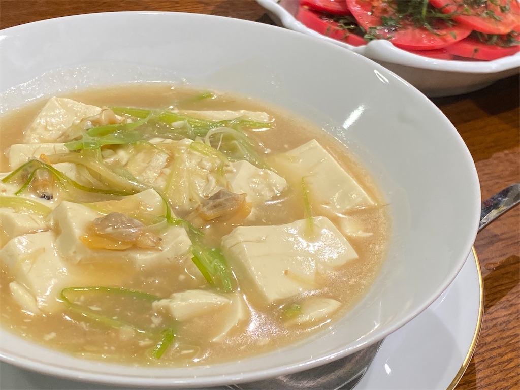 アサリと豆腐の中華煮込み