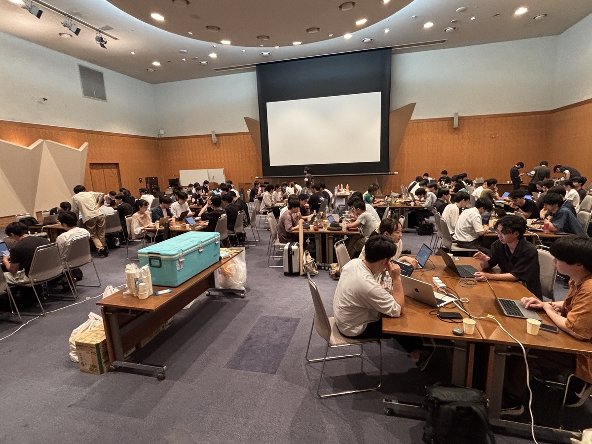 ハッカソン会場の様子