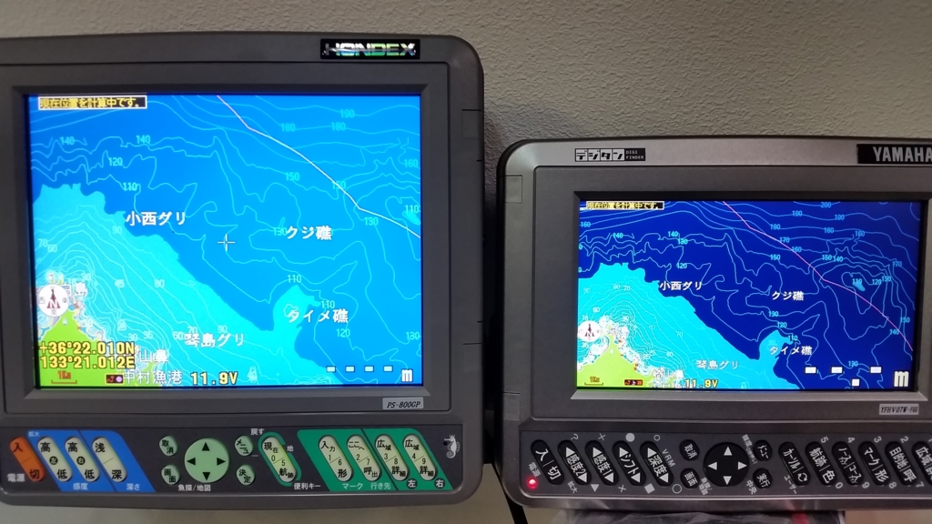 7型ワイド液晶と8.4型液晶の比較(GPSプロッター魚探/HONDEX) - ヨコタ ...