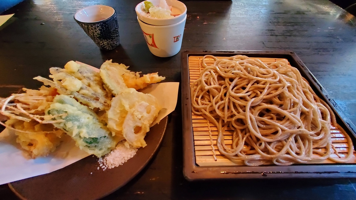 川上庵の天ぷらせいろ