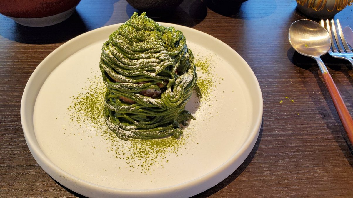 プリンスホテル 抹茶アフタヌーンティー スペシャリテ 抹茶モンブラン