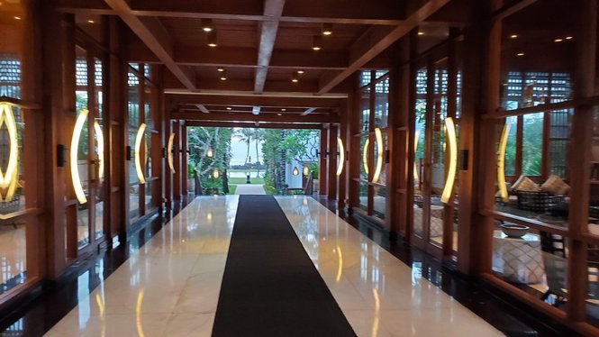 the entrance of the samaya seminyak bali