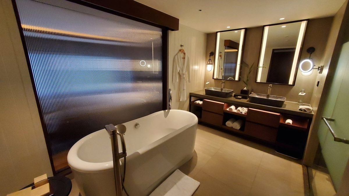 bathroom of the guest room at Laguna Resort & Spa Nusa Dua, Bali The Luxury Collection