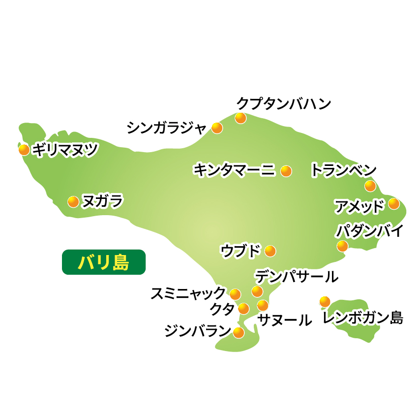 map of Bali