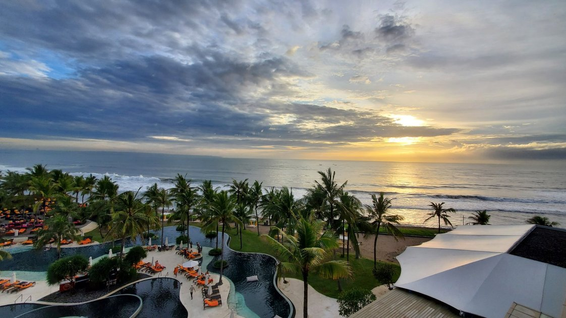 sunset view at W Bali Seminyak