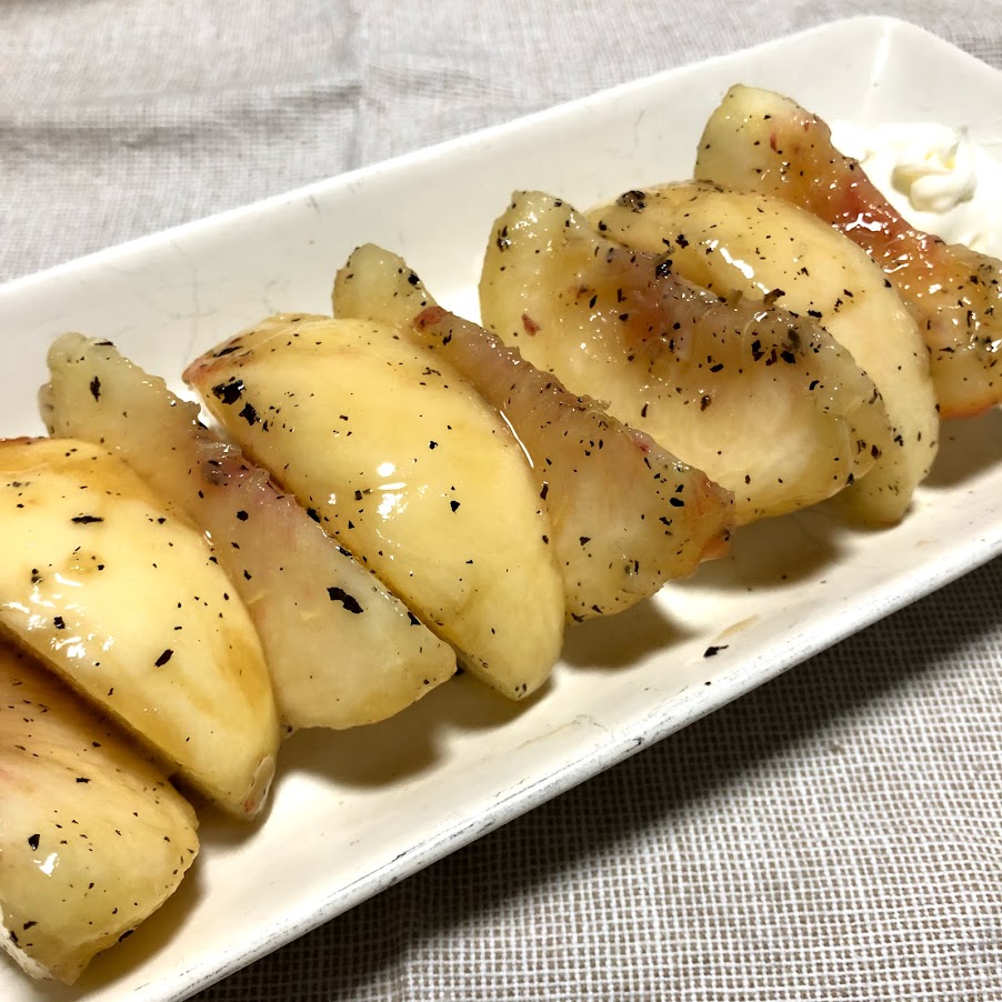 最強コンビ♪桃のアールグレイマリネ リヨンからBonjour