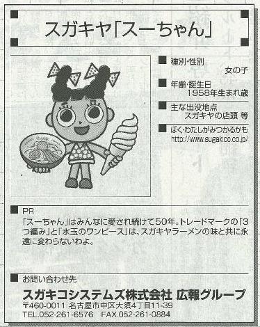 ドアラだけじゃない 名古屋のキャラクターを特集した日経ｍｊ広告 悠 々 日 記 Yuyukoalaのブログ
