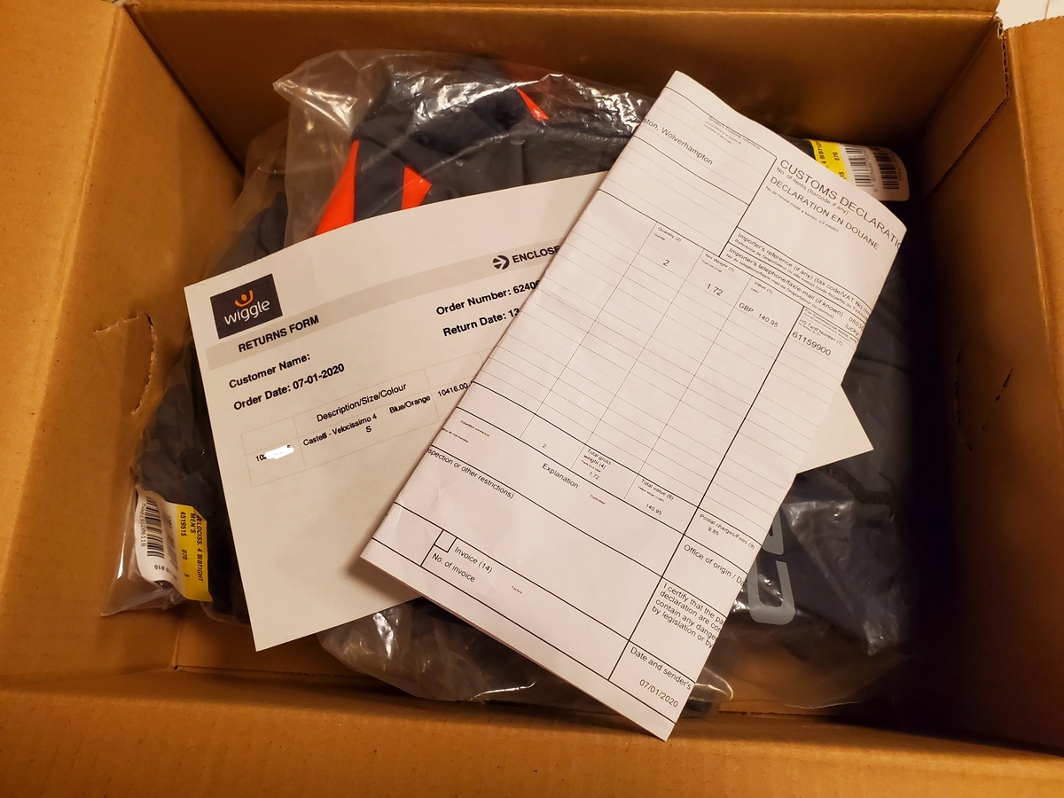 Wiggleで返品】国際eパケットで返品してみた。 - Yamakohの備忘録