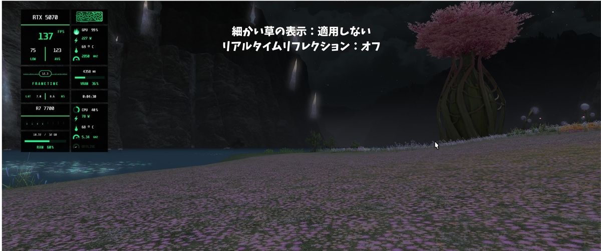 細かい草オフ