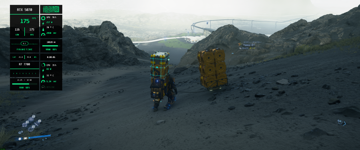 160FPS（僕の上限）が安定